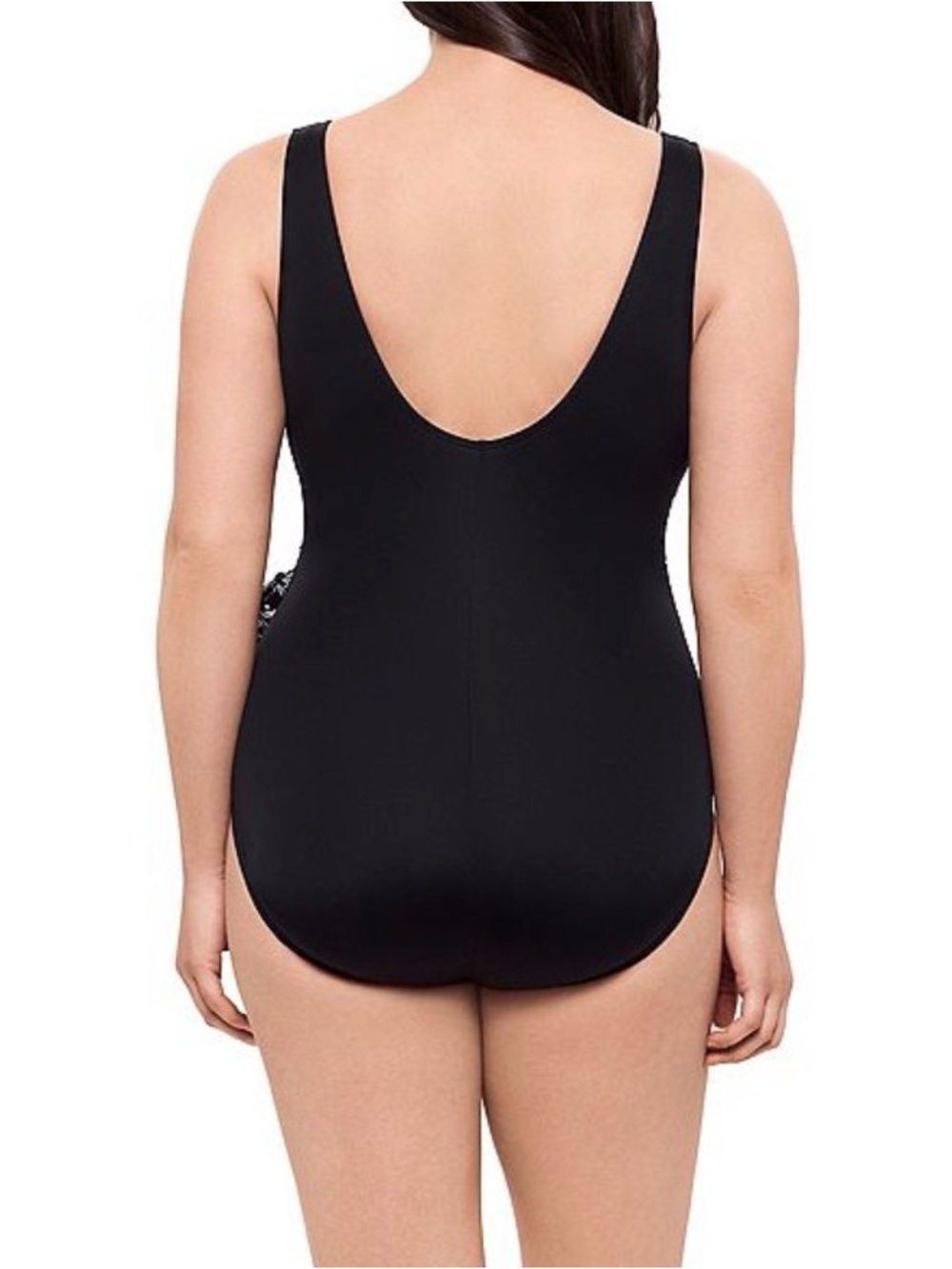 Great Lengths Women’s Black & White Floral One-Piece Swim Suit - Size 10 - Picture 3 of 14